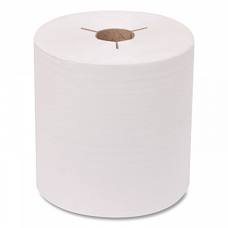 Advanced Hand Towel Roll, Notched, 1-Ply, 8 x 10, White, 6 Rolls/Carton (8031050)