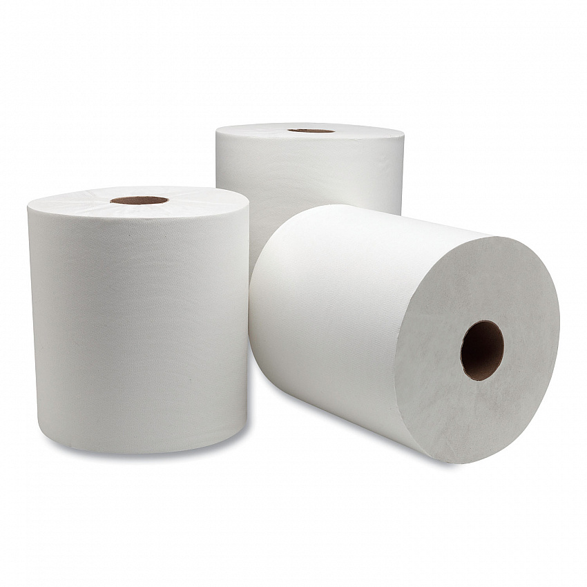 Advanced Hardwound Roll Towel, 1-Ply, 7.88" x 1,000 ft, White, 6 Rolls/Carton (214405)