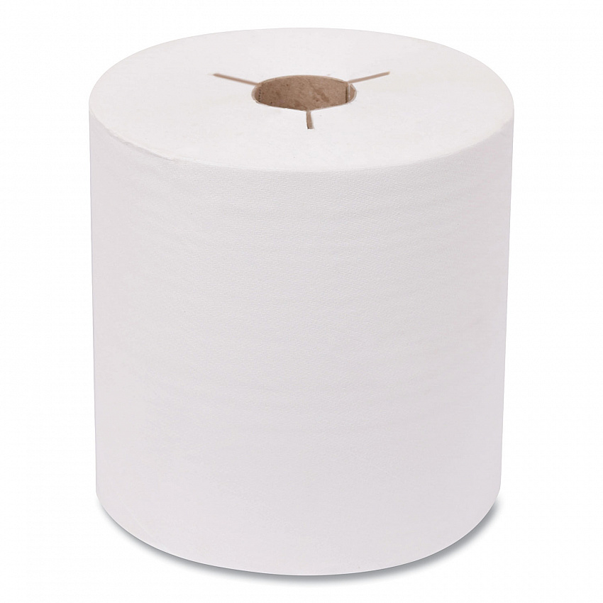 Advanced Hand Towel Roll, Notched, 1-Ply, 8" x 800 ft, White, 6 Rolls/Carton (8038050)