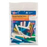 Avery Insertable Index Tabs with Printable Inserts, 1/5-Cut Tabs, Assorted Colors, 1.5" Wide, 25/Pack (16228)
