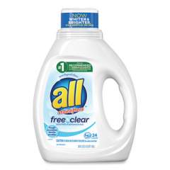 All Ultra Free Clear Liquid Detergent, Unscented, 36 oz Bottle (73943EA)