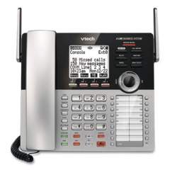 Vtech CM18445 FOUR-LINE BUSINESS SYSTEM CORDLESS PHONE, SILVER/BLACK (1539811)