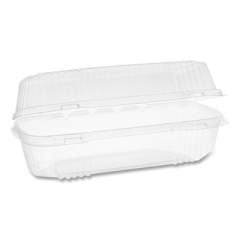 Pactiv Evergreen ClearView SmartLock Food Containers, Hoagie Container, 27 oz, 9.25 x 4.5 x 3, Clear, 250/Carton (YCI81049)