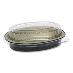 Pactiv Evergreen Classic Carry-Out Containers, 16 oz, 6.88 x 4.56 x 3, Black/Gold, 100/Carton (Y6707WPSFG)