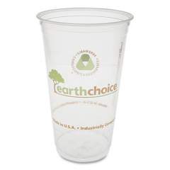 Pactiv Evergreen EarthChoice Compostable Cold Cups, 24 oz, Clear/Printed, 580/Carton (YPLA24CEC)