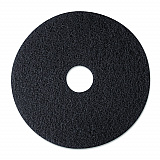 Low-Speed Stripper Floor Pad 7200, 12" Diameter, Black, 5/Carton (08374)