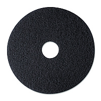 Low-Speed Stripper Floor Pad 7200, 12" Diameter, Black, 5/Carton (08374)