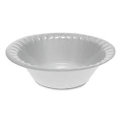 Pactiv Evergreen Laminated Foam Dinnerware, Bowl, 12 oz, 6" dia, White, 1,000/Carton (YTK100120000)