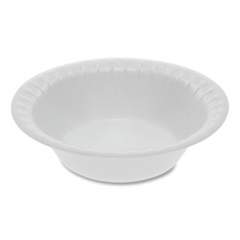 Pactiv Evergreen Unlaminated Foam Dinnerware, Bowl, 5 oz, 4.5" dia, White, 1,250/Carton (YTH100040000)