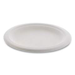 Pactiv Evergreen EarthChoice Compostable Fiber-Blend Bagasse Dinnerware, Plate, 6" dia, Natural, 1,000/Carton (MC500060001)