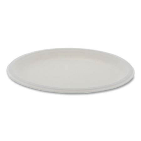 Pactiv Evergreen EarthChoice Compostable Fiber-Blend Bagasse Dinnerware, Plate, 10" dia, Natural, 500/Carton (MC500100002)