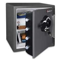 Sentry Safe Fire/Waterproof 1.23 Cu Ft Combination with Key Safe, 16.3 x 19.3 x 17.8, Black (365449)