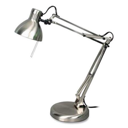 V-Light Architect's Halogen Swing-Arm Task Lamp, 5.9 x 5.9 x 24, Brushed Nickel (915119)