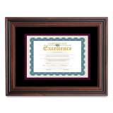 Victory Light Document Frame with Mat, 11 x 14, Rosewood/Black (1061113)