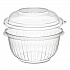 PresentaBowls Bowl/Lid Combo-Paks, Dome Lid, 16 oz, Clear, Plastic, 63/Pack, 4 Packs/Carton (C16BCD)