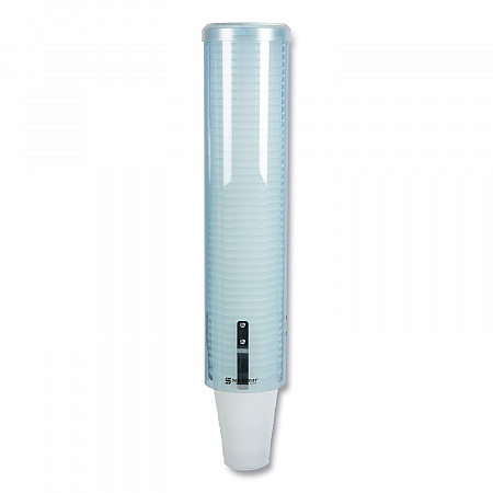 Large Pull-Type Water Cup Dispenser, For 12 oz Cups, Translucent Blue (C3260TBL)
