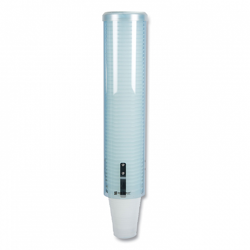 Large Pull-Type Water Cup Dispenser, For 12 oz Cups, Translucent Blue (C3260TBL)