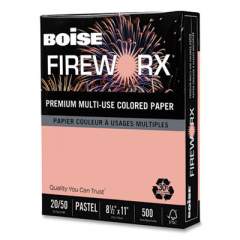 Boise FIREWORX Premium Multi-Use Paper, 20lb, 8.5 x 11, Jammin' Salmon, 500/Ream (MP2201SN)