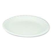 Pactiv Evergreen Laminated Foam Dinnerware, Plate, 10.25" dia, White, 540/Carton (0TK10010000Y)