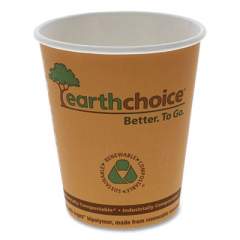 Pactiv Evergreen EarthChoice Hot Cups, 8 oz, Orange, 1,000/Carton (DPHC8EC)