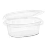 Pactiv Evergreen EarthChoice PET Hinged Lid Deli Container, 16 oz, 4.92 x 5.87 x 2.48, Clear, 200/Carton (0CA910160000)