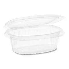 Pactiv Evergreen EarthChoice PET Hinged Lid Deli Container, 16 oz, 4.92 x 5.87 x 2.48, Clear, 200/Carton (0CA910160000)