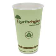 Pactiv Evergreen EarthChoice Hot Cups, 16 oz, Green, 1,000/Carton (DPHC16EC)