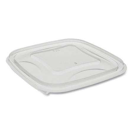 Pactiv Evergreen EarthChoice Recycled Plastic Square Flat Lids, 5.5 x 5.5 x 0.75, Clear, 504/Carton (YSACLF05)