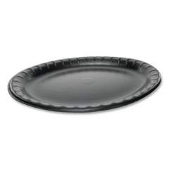 Pactiv Evergreen Laminated Foam Dinnerware, Platter, Oval, 11.5 x 8.5, Black, 500/Carton (YTKB00430000)