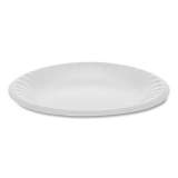Pactiv Evergreen Unlaminated Foam Dinnerware, Plate, 6" dia, White, 1,000/Carton (YTH100060000)
