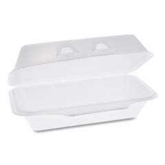 Pactiv Evergreen SmartLock Foam Hinged Containers, Medium, 8.75 x 4.5 x 3.13, White, 440/Carton (YHLW01840000)