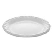 Pactiv Evergreen Laminated Foam Dinnerware, Plate, 8.88" dia, White, 500/Carton (YTK100090000)