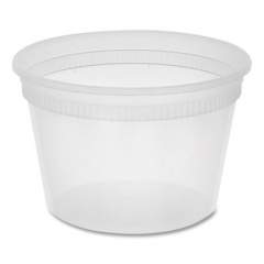Pactiv Evergreen DELItainer Microwavable Container Bulk, 16 oz, 4.55 x 4.55 x 3.05, Natural, 480/Carton (SD5016Y)