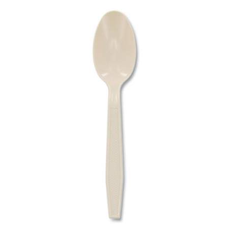 Pactiv Evergreen EarthChoice PSM Cutlery, Heavyweight, Spoon, 5.88", Tan, 1,000/Carton (YPSMSTEC)