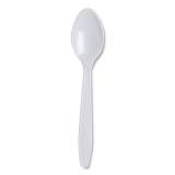 Dixie Lightweight Polystyrene Cutlery, Teaspoon, White, 1,000/Carton (LT21)
