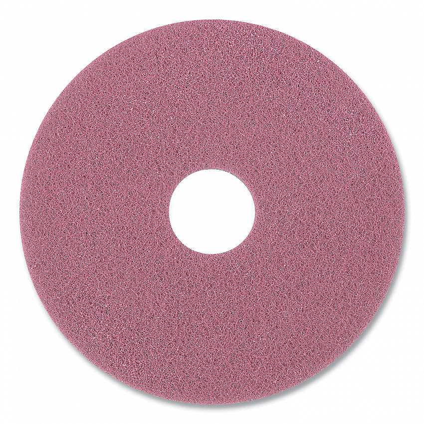 High-Traffic Twister Floor Pad, 27" Diameter, Pink, 2/Pack (DD7524562)