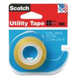 Scotch Utility Tape with Dispenser, 1" Core, 0.5" x 22.22 yds, Clear (504696)