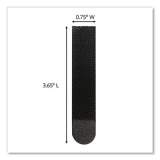 Command Bath Picture Hanging Strips, Large, Removable, Holds Up to 4 lbs per Pair, 0.75 x 3.65, Black, 12 Pairs/Pack (17206BLK12ES)