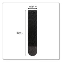 Command Bath Picture Hanging Strips, Large, Removable, 0.75" x 3.65", Black, 12 Pairs/Pack (24393532)