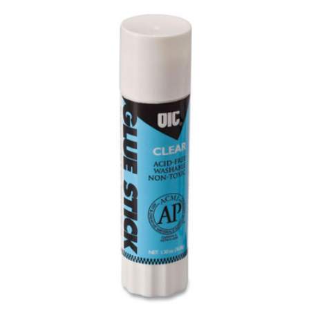 Officemate Clear Glue Stick, 0.74 oz, Dries Clear (368201)