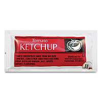 Condiment Packets, Ketchup, 0.25 oz Packet, 200/Carton (80002)