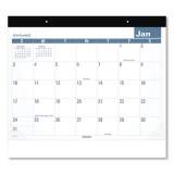 AT-A-GLANCE Easy-to-Read Monthly Desk Pad, 22 x 17, White/Blue Sheets, Black Binding, Clear Corners, 12-Month (Jan to Dec): 2022 (SKLP2432)