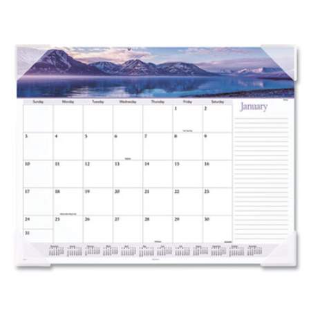 AT-A-GLANCE Landscape Panoramic Desk Pad, Landscapes Photography, 22 x 17, White Sheets, Clear Corners, 12-Month (Jan-Dec): 2022 (89802)