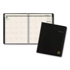 AT-A-GLANCE Recycled Monthly Planner with Perforated Memo Section, 8.75 x 7, Black Cover, 12-Month (Jan to Dec): 2022 (70120G05)