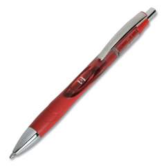 AbilityOne 7520016849429 SKILCRAFT VISTA Gel Pen, Retractable, Bold 1 mm, Red Ink, Translucent Barrel, Dozen