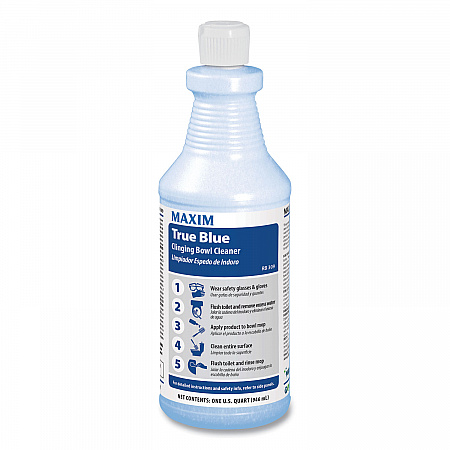 True Blue Clinging Bowl Cleaner, Mint Scent, 32 oz Bottle, 12/Carton (03090012)