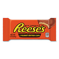 Peanut Butter Cups Bar, Full Size, 1.5 oz Bar, 2 Cups/Bar, 36 Bars/Box (20900149)