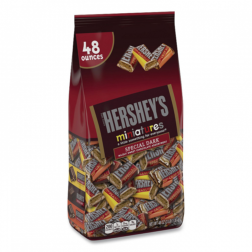 Miniatures Variety Share Pack, Dark Assortment, 48 oz Bag (20900314)