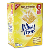 Wheat Thins Crackers, Original, 20 oz Bag, 2 Bags/Pack (22000087)
