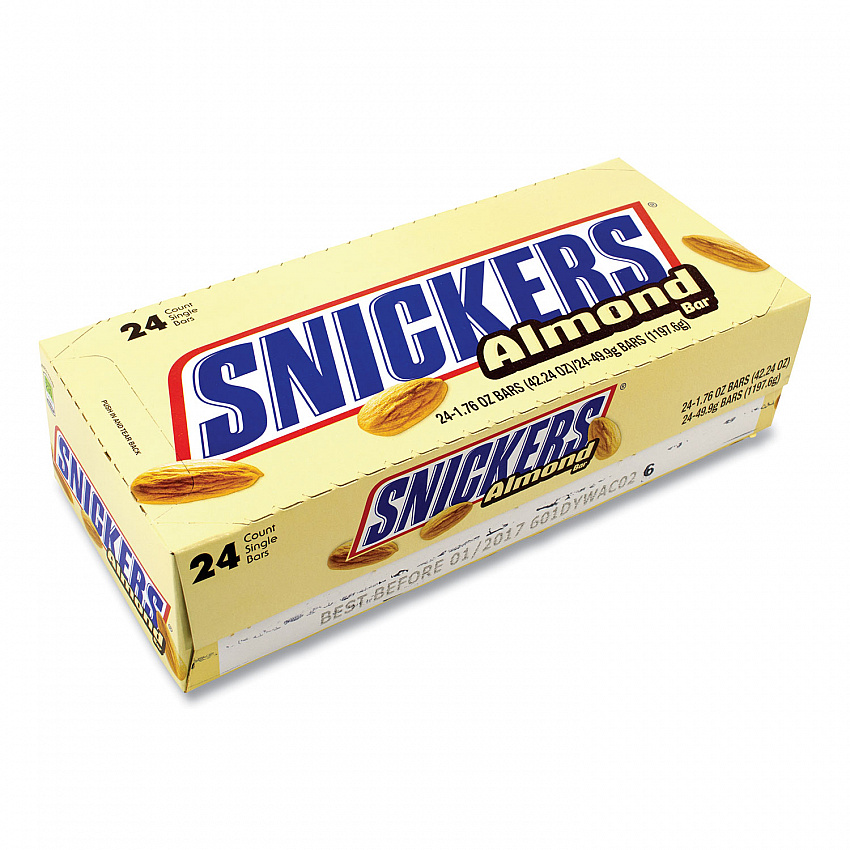 Almond Bar, 1.76 oz Bar, 24 Bars/Box (20902448)